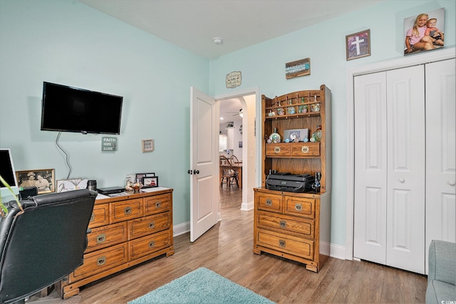 1904 Ronald Phillips Ave, Conway, SC 29527 - office area with light wood-style flooring and baseboards