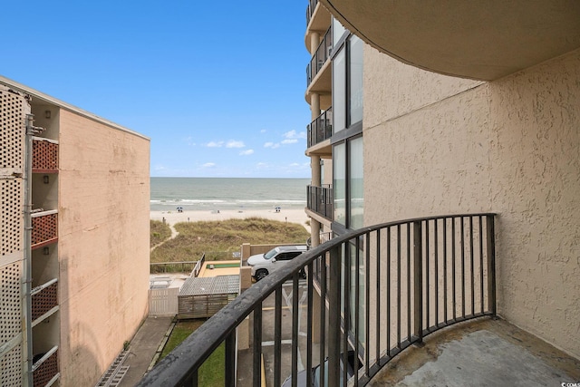 1425 S Ocean Blvd Unit 2A, North Myrtle Beach, SC 29582 - balcony with view of water and beach