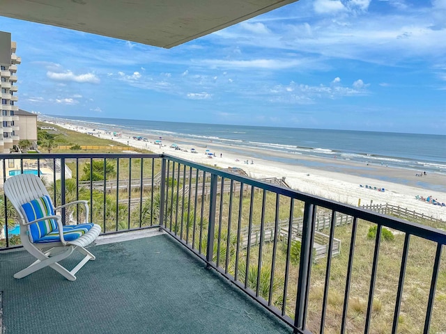 2101 S Ocean Blvd Unit A-4, North Myrtle Beach, SC 29582 - balcony with view of water and beach