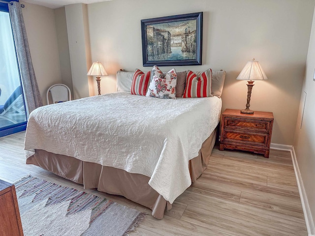 2101 S Ocean Blvd Unit A-4, North Myrtle Beach, SC 29582 - bedroom featuring wood finished floors and baseboards