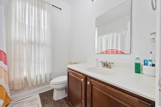 5149 Morning Frost Pl, Myrtle Beach, SC 29579 - full bathroom featuring vanity, toilet, and wood finished floors