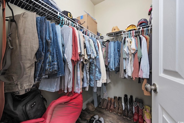 5149 Morning Frost Pl, Myrtle Beach, SC 29579 - walk in closet featuring wood finished floors