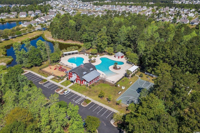 5149 Morning Frost Pl, Myrtle Beach, SC 29579 - bird's eye view of a pool and a large body of water