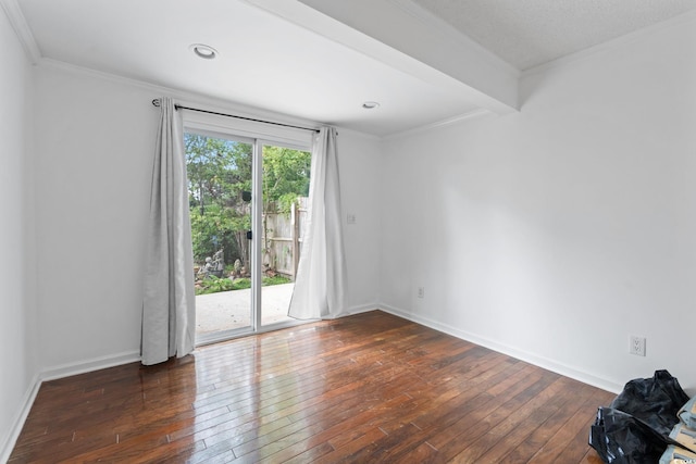218 Waccamaw Village Dr Unit 218, Myrtle Beach, SC 29579 - unfurnished room with hardwood / wood-style flooring, ornamental molding, and baseboards