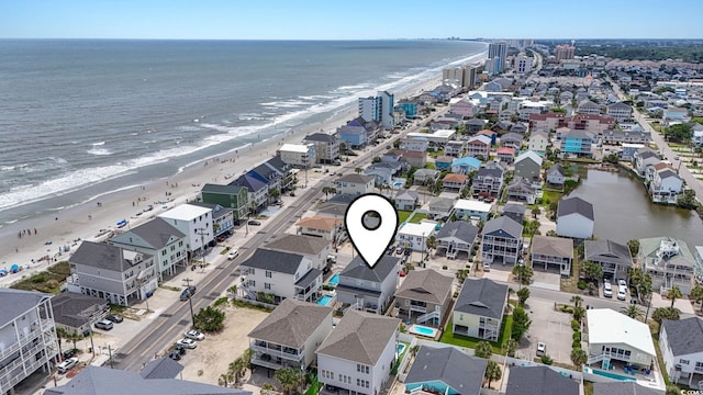 204 33rd Ave N, North Myrtle Beach, SC 29582 - aerial view of residential area featuring extended coastline