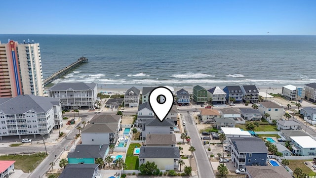 204 33rd Ave N, North Myrtle Beach, SC 29582 - aerial view of residential area with a large body of water