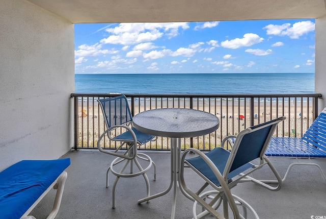 2511 S Ocean Blvd Unit 507G, Myrtle Beach, SC 29577 - balcony with a water view