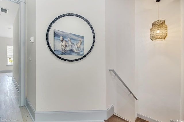 3477 Bristol Ln Unit 3477, Myrtle Beach, SC 29577 - stairs with wood finished floors and baseboards