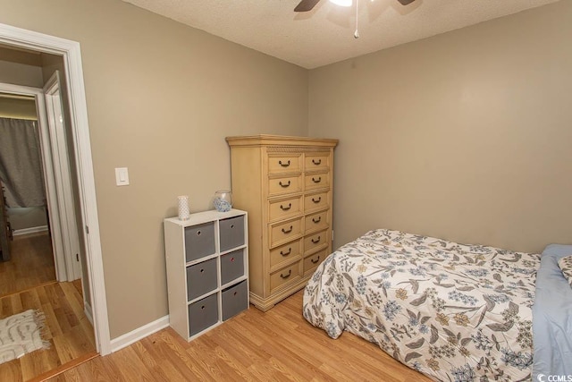 6610 Mallard View Pt, Myrtle Beach, SC 29588 - bedroom featuring light wood-type flooring, baseboards, and a ceiling fan