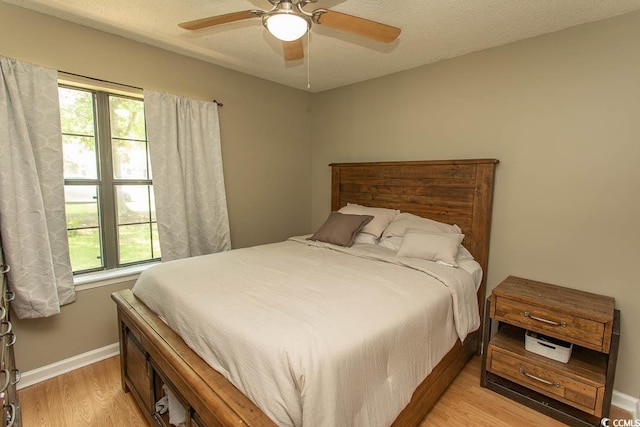 6610 Mallard View Pt, Myrtle Beach, SC 29588 - bedroom featuring light wood-style floors, baseboards, and ceiling fan