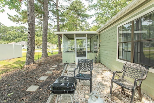 6610 Mallard View Pt, Myrtle Beach, SC 29588 - view of patio / terrace with a sunroom