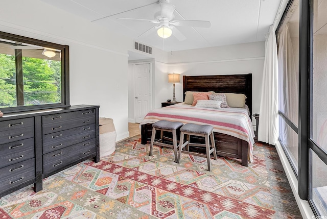 423 Parker Dr Unit 334, Pawleys Island, SC 29585 - bedroom with ceiling fan and baseboards