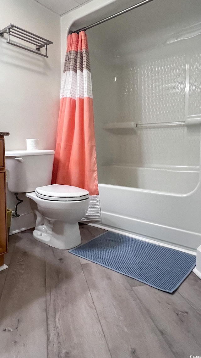 7100 N Ocean Blvd Unit 316, Myrtle Beach, SC 29572 - full bathroom with toilet and shower / bath combo with shower curtain