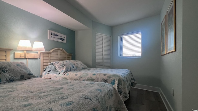 7100 N Ocean Blvd Unit 316, Myrtle Beach, SC 29572 - bedroom with wood finished floors and baseboards