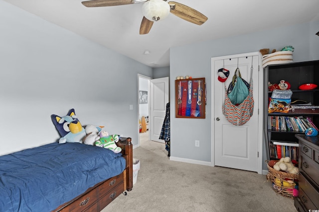 196 Cypress Tree Loop, Longs, SC 29568 - carpeted bedroom featuring baseboards and ceiling fan
