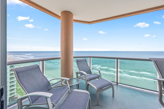 5700 N Ocean Blvd Unit Ph12, North Myrtle Beach, SC 29582 - balcony featuring a water view