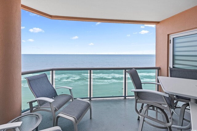 5700 N Ocean Blvd Unit Ph12, North Myrtle Beach, SC 29582 - balcony with a water view