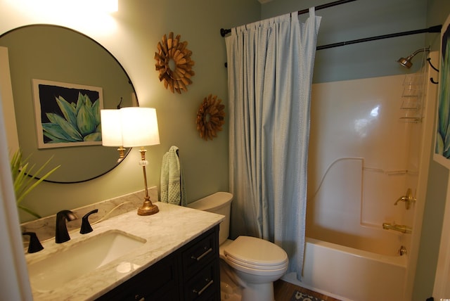 390 Lands End Blvd Unit 4-201, Myrtle Beach, SC 29572 - full bath with vanity, shower / bath combo with shower curtain, and toilet