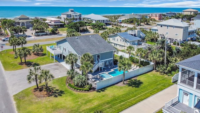 1705 N Ocean Blvd N, North Myrtle Beach, SC 29582 - bird's eye view of a nearby body of water and a pool area