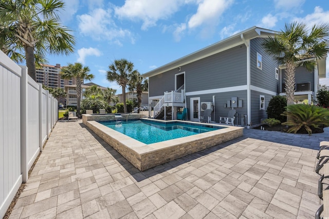 1705 N Ocean Blvd N, North Myrtle Beach, SC 29582 - view of swimming pool featuring stairs and a patio