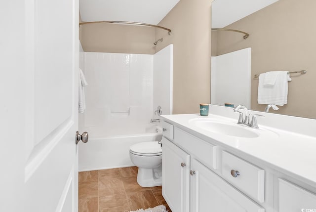 126 Dreamland Dr, Murrells Inlet, SC 29576 - full bathroom featuring vanity, toilet, and shower / bath combination