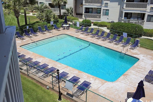 5601 N Ocean Blvd Unit A-307, Myrtle Beach, SC 29577 - community pool with a patio area