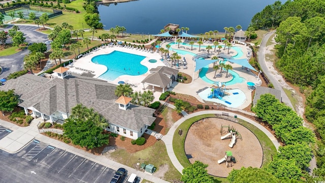 4115 Alvina Way, Myrtle Beach, SC 29579 - bird's eye view of a pool area