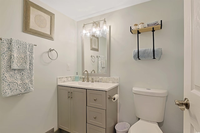 88 Salt Marsh Cir Unit 22F, Pawleys Island, SC 29585 - half bath with vanity and toilet