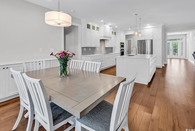 133 Deloach Trl, Pawleys Island, SC 29585 - dining room featuring recessed lighting and dark wood-style flooring