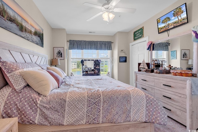 4820 Magnolia Lake Dr Unit 305, Myrtle Beach, SC 29577 - bedroom with a ceiling fan