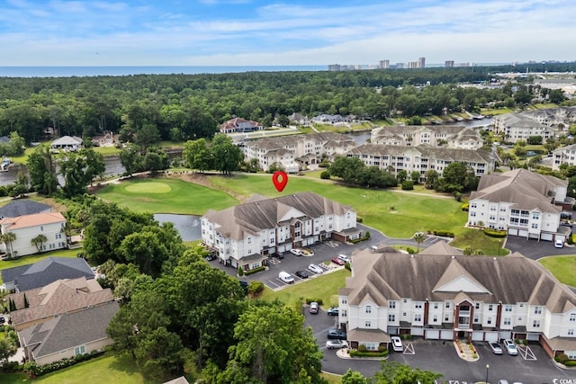 2241 Waterview Dr Unit 514, North Myrtle Beach, SC 29582 - drone / aerial view of a large body of water and a golf course