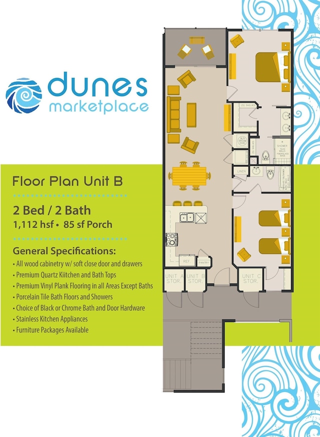 5200 N Kings Hwy Unit 2-E, Myrtle Beach, SC 29577 - floor plan / room layout