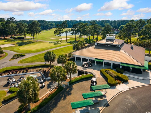 168 Mackinley Cir, Pawleys Island, SC 29585 - drone / aerial view of a golf club and a nearby body of water