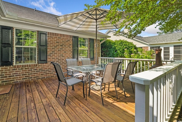 168 Mackinley Cir, Pawleys Island, SC 29585 - wooden deck featuring outdoor dining space