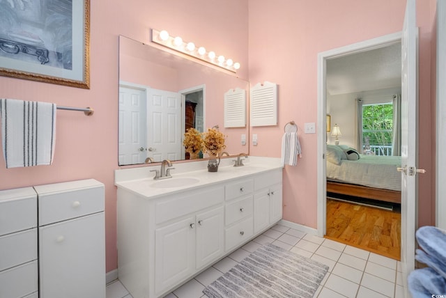 168 Mackinley Cir, Pawleys Island, SC 29585 - full bathroom featuring double vanity, connected bathroom, and tile patterned flooring