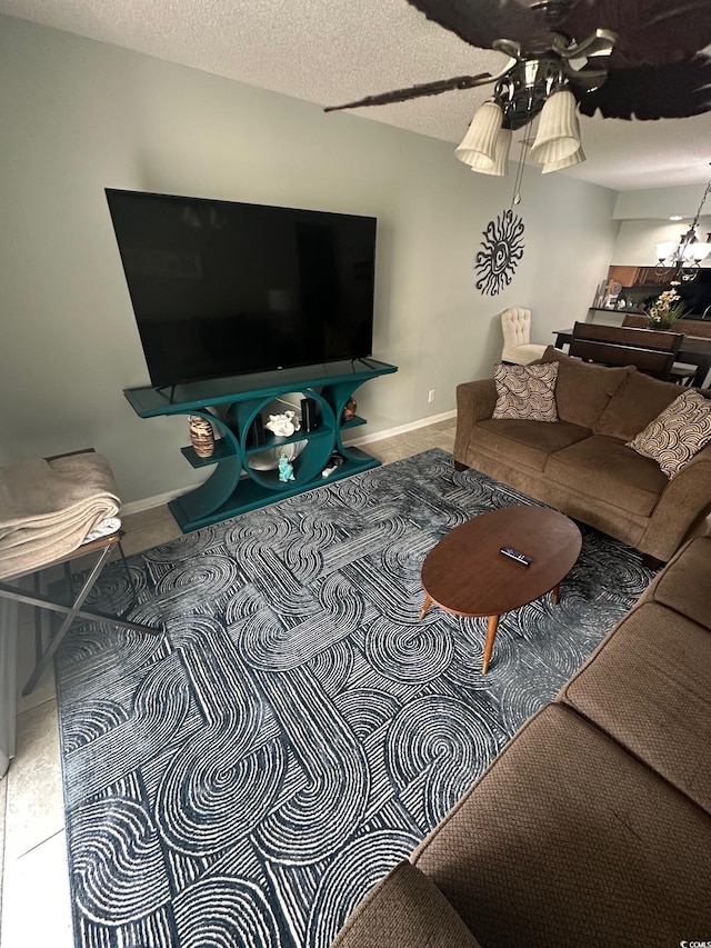 201 Hillside Dr N Unit 111, North Myrtle Beach, SC 29582 - living room with a ceiling fan and baseboards