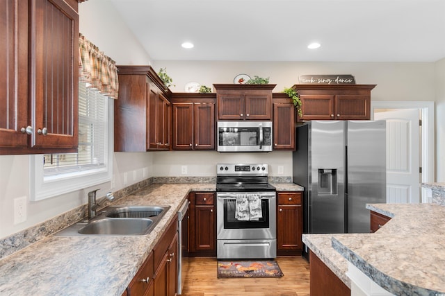 177 Baylee Cir, Galivants Ferry, SC 29544 - kitchen featuring appliances with stainless steel finishes, light wood finished floors, light countertops, and recessed lighting