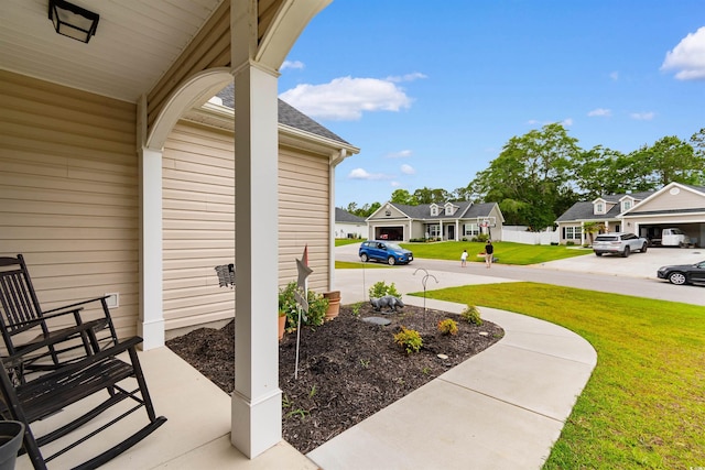 177 Baylee Cir, Galivants Ferry, SC 29544 - view of patio featuring a residential view