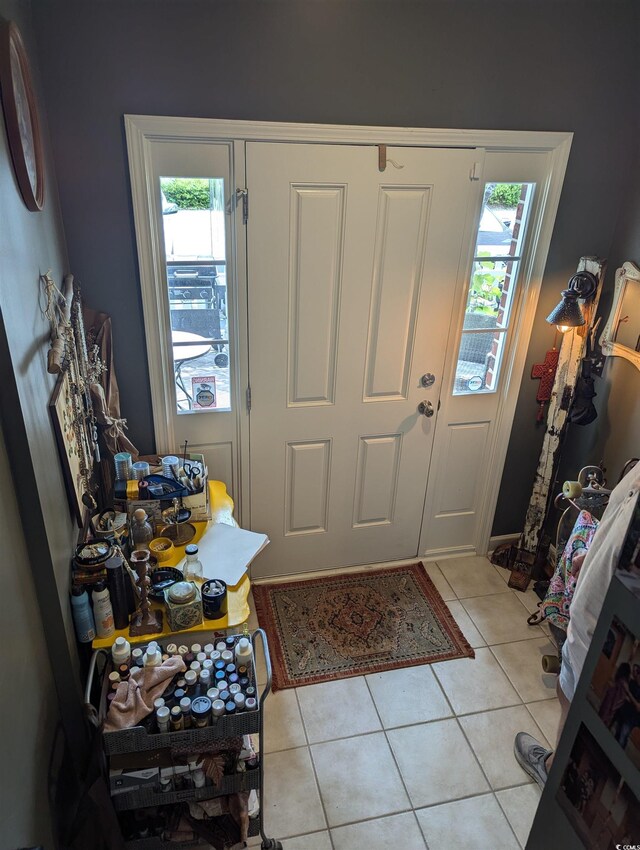 2834 Howard Ave Unit D, Myrtle Beach, SC 29577 - foyer featuring light tile patterned floors and healthy amount of natural light