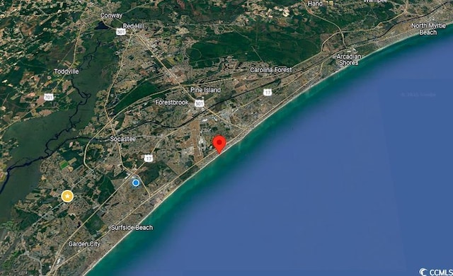 2007 S Ocean Blvd Unit 1506, Myrtle Beach, SC 29577 - aerial view of property's location