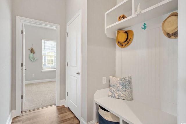 314 Bumble Cir, Murrells Inlet, SC 29576 - mudroom with wood finished floors and baseboards
