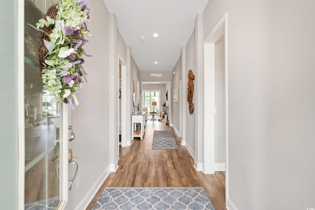 314 Bumble Cir, Murrells Inlet, SC 29576 - corridor featuring wood finished floors and recessed lighting