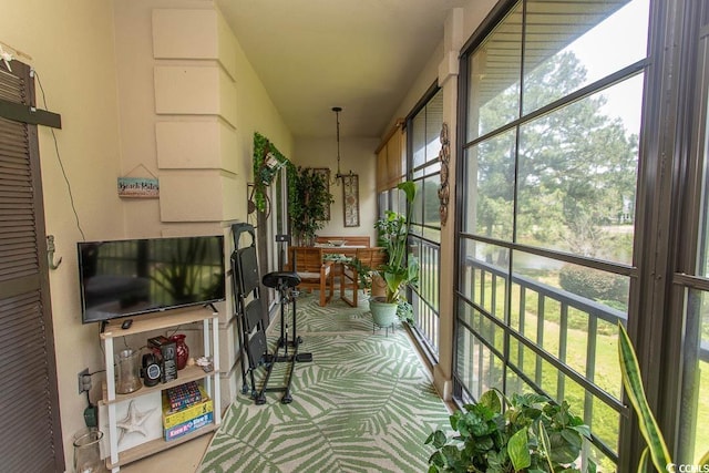 108 Pipers Ln Unit 108, Myrtle Beach, SC 29575 - sunroom featuring a chandelier