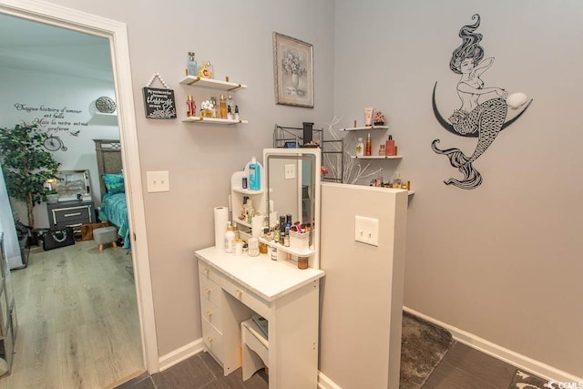 108 Pipers Ln Unit 108, Myrtle Beach, SC 29575 - bathroom featuring wood finished floors and baseboards