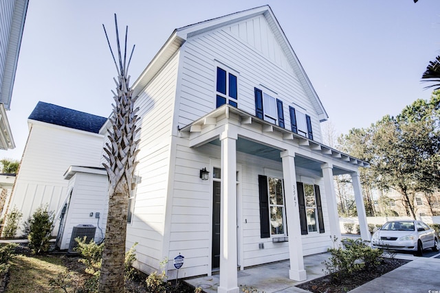 3547 Ladybank Loop, Myrtle Beach, SC 29577 - view of side of property with covered porch and central AC unit