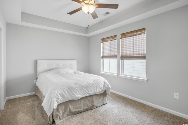 3547 Ladybank Loop, Myrtle Beach, SC 29577 - bedroom featuring carpet flooring, baseboards, and a tray ceiling