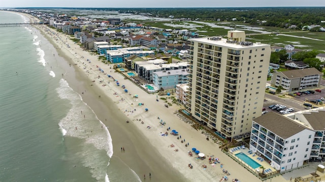 912 N Waccamaw Dr Unit 904, Garden City Beach, SC 29576 - drone / aerial view of unending shoreline and apartment complex