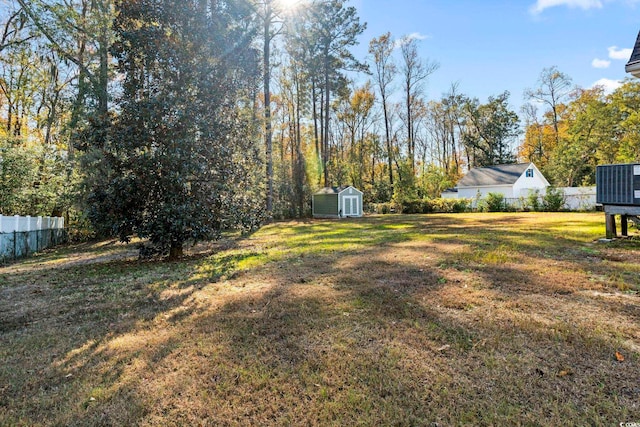 1044 Martin Ln, Conway, SC 29526 - view of yard featuring a storage shed