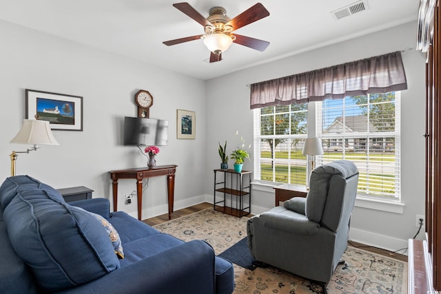 620 Seth Ln, Longs, SC 29568 - living area featuring plenty of natural light, baseboards, and wood finished floors