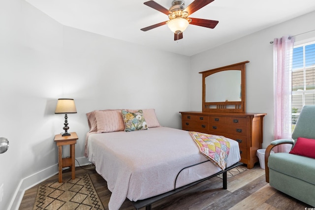 620 Seth Ln, Longs, SC 29568 - bedroom with light wood finished floors, ceiling fan, and baseboards